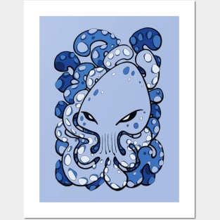 Octopus Squid Kraken Cthulhu Sea Creature - Little Boy Blue Posters and Art